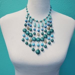 Beautiful Blue Beaded Necklace